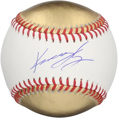 Kruz Schoolcraft San Diego Padres Autographed Gold and White Leather Baseball