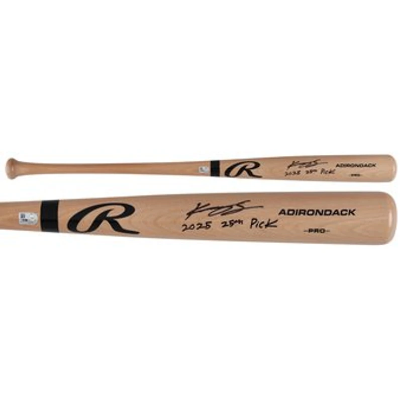 Kruz Schoolcraft San Diego Padres Autographed Blonde Rawlings Pro Bat with "2025 25th Pick" Inscription
