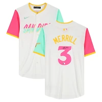 Jackson Merrill San Diego Padres Autographed White Nike City Connect Limited Jersey