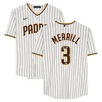 Jackson Merrill San Diego Padres Autographed White Nike Replica Jersey