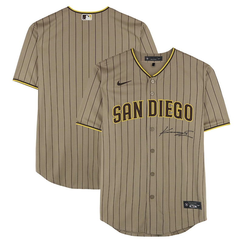 Kruz Schoolcraft San Diego Padres Autographed Tan Nike Replica Jersey