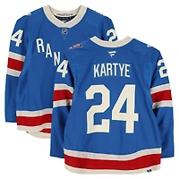 Tye Kartye New York Rangers Game-Used #24 Blue Centennial Jersey vs. Toronto Maple Leafs on March 5, 2026