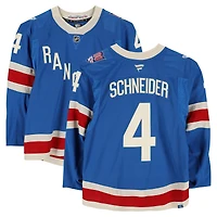 Braden Schneider New York Rangers Game-Used #4 Blue Centennial Jersey vs. Toronto Maple Leafs on March 5, 2026