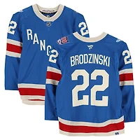 Jonny Brodzinski New York Rangers Game-Used #22 Blue Centennial Jersey vs. Toronto Maple Leafs on March 5, 2026