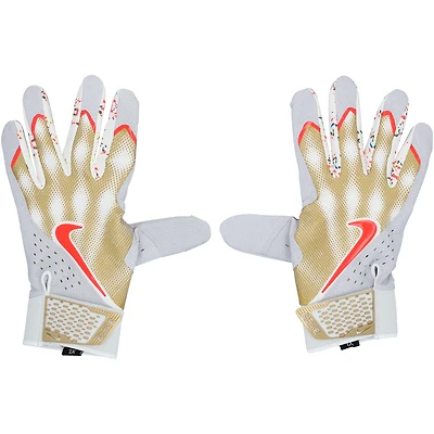 Pete Alonso New York Mets Player-Issued White/Gold Nike Batting Gloves from the 2025 MLB Season