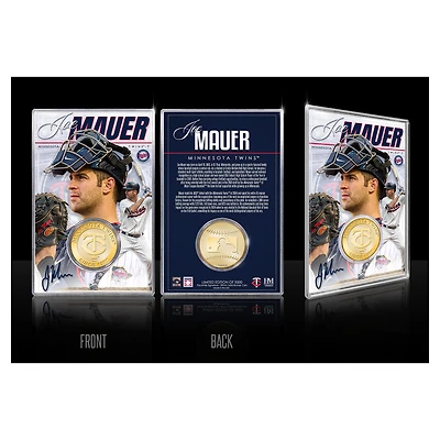 Highland Mint Joe Mauer Minnesota Twins Limited Edition Bronze Coin with Acrylic Holder