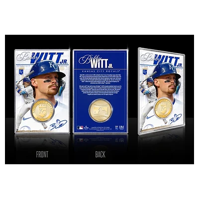 Highland Mint Bobby Witt Jr. Kansas City Royals Limited Edition Bronze Coin with Acrylic Holder