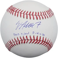 Jo Adell Los Angeles Angels Autographed Baseball with "MLB Debut 8/4/20" Inscription