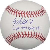 Jo Adell Los Angeles Angels Autographed Baseball with "Light That Baby Up!" Inscription