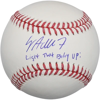 Jo Adell Los Angeles Angels Autographed Baseball with "Light That Baby Up!" Inscription
