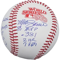 Mike Schmidt & Steve Carlton Philadelphia Phillies Autographed 1980 MLB World Series Baseball with Multiple Inscriptions - Limited Edition of 10