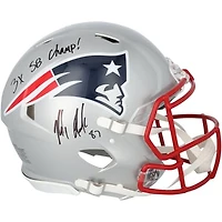 Rob Gronkowski New England Patriots Autographed Riddell Speed Authentic Helmet with "3x SB Champ!" Inscription