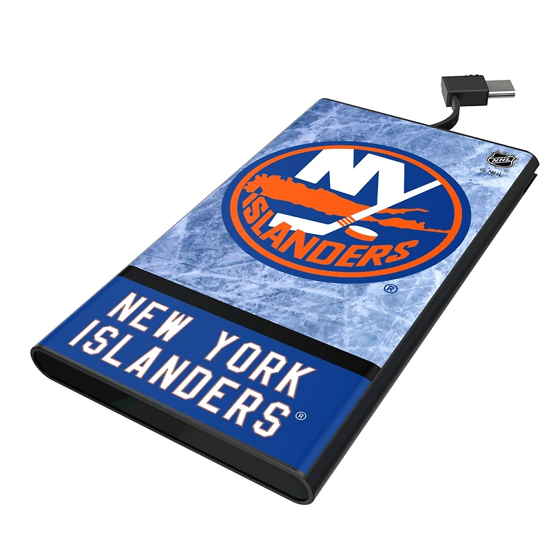 Keyscaper New York Islanders Ice Wordmark 5000mAh Flat Powerbank