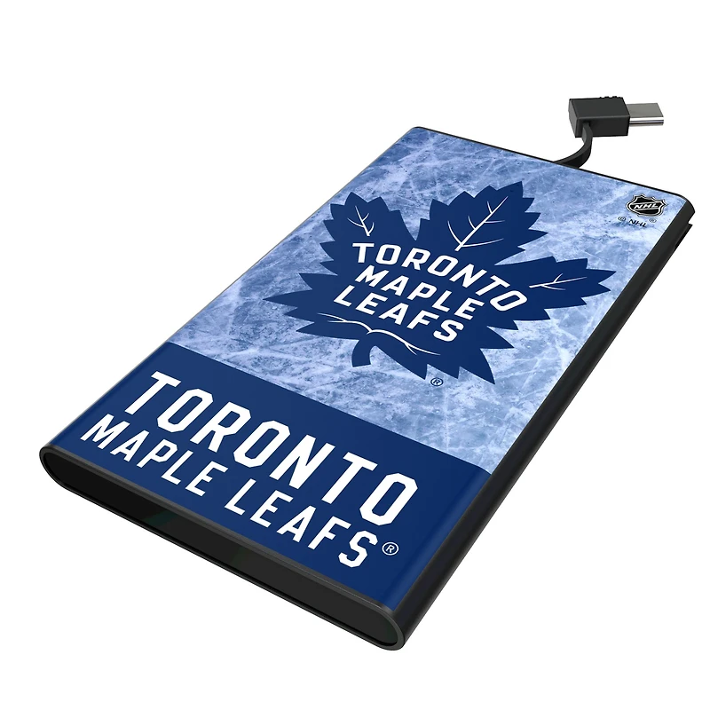Keyscaper Toronto Maple Leafs Ice Wordmark 5000mAh Flat Powerbank