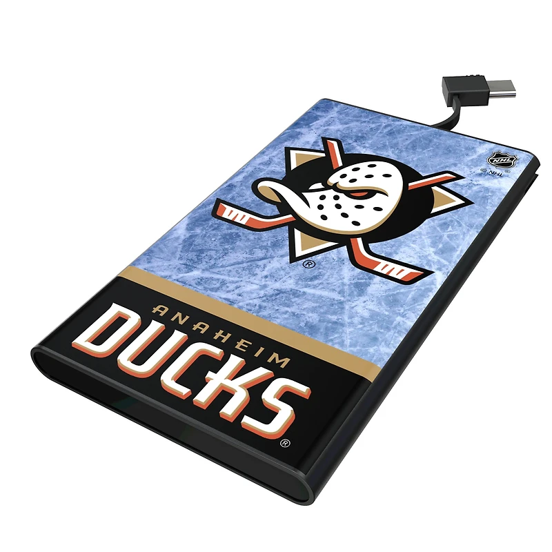 Keyscaper Anaheim Ducks Ice Wordmark 5000mAh Flat Powerbank