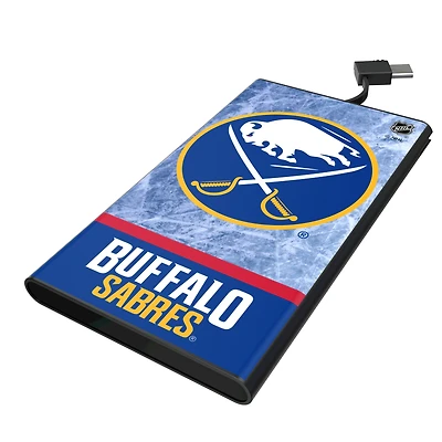 Keyscaper Buffalo Sabres Ice Wordmark 5000mAh Flat Powerbank