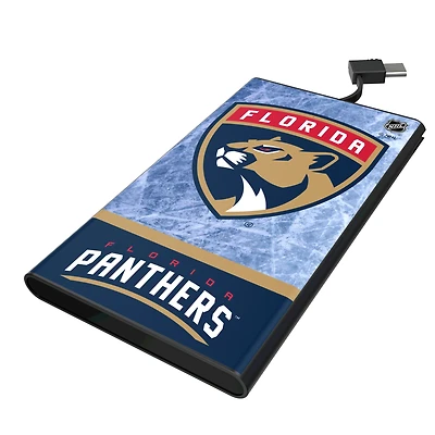 Keyscaper Florida Panthers Ice Wordmark 5000mAh Flat Powerbank