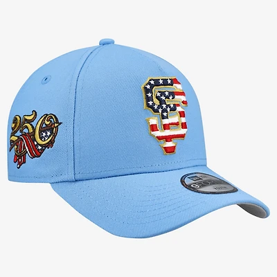 Youth New Era Light Blue San Francisco Giants Celebrate America's 250th 9FORTY A-Frame Adjustable Hat