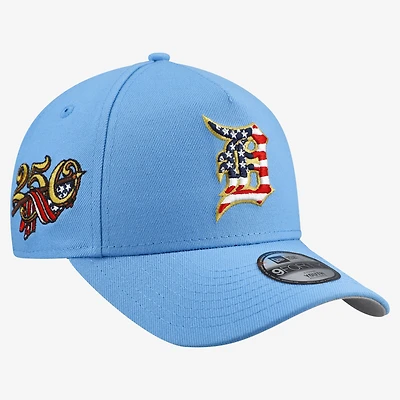 Youth New Era Light Blue Detroit Tigers Celebrate America's 250th 9FORTY A-Frame Adjustable Hat