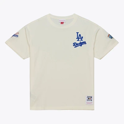 Men's Mitchell & Ness Cream Los Angeles Dodgers Classic T-Shirt