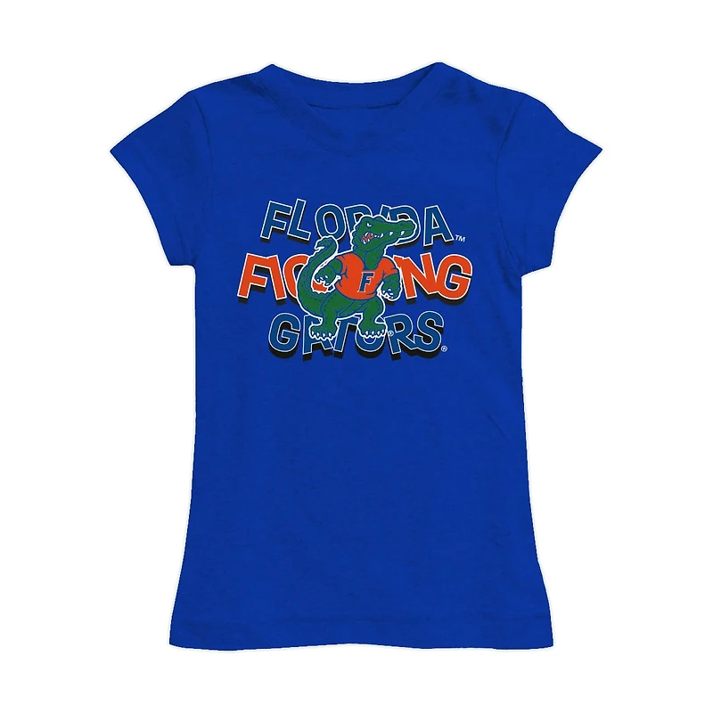 Girls Youth Vive La Fete Royal Florida Gators Mascot & Name Fitted T-Shirt