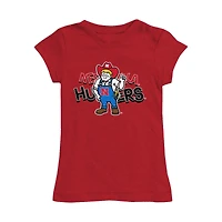Girls Toddler Vive La Fete Scarlet Nebraska Huskers Mascot & Name Fitted T-Shirt