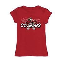 Girls Toddler Vive La Fete Red Houston Cougars Mascot & Name Fitted T-Shirt