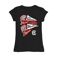 Girls Youth Vive La Fete Garnet South Carolina Gamecocks Game Day Spirit Cheer Fitted T-Shirt