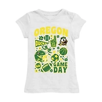 Girls Youth Vive La Fete White Oregon Ducks All-Star Game Day Sports Fitted T-Shirt