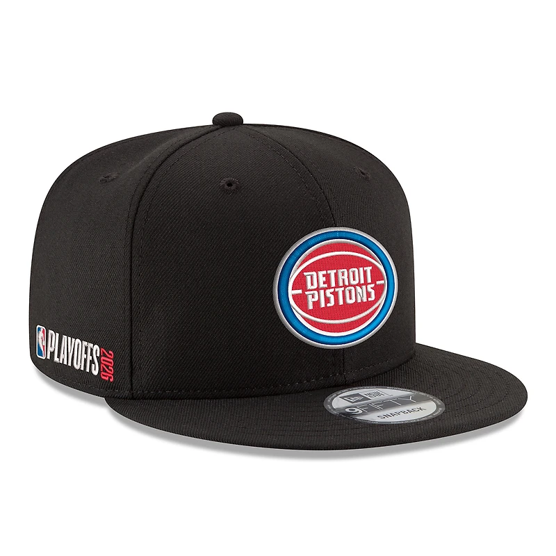 Men's New Era  Black Detroit Pistons 2026 NBA Playoffs 9FIFTY Snapback Hat