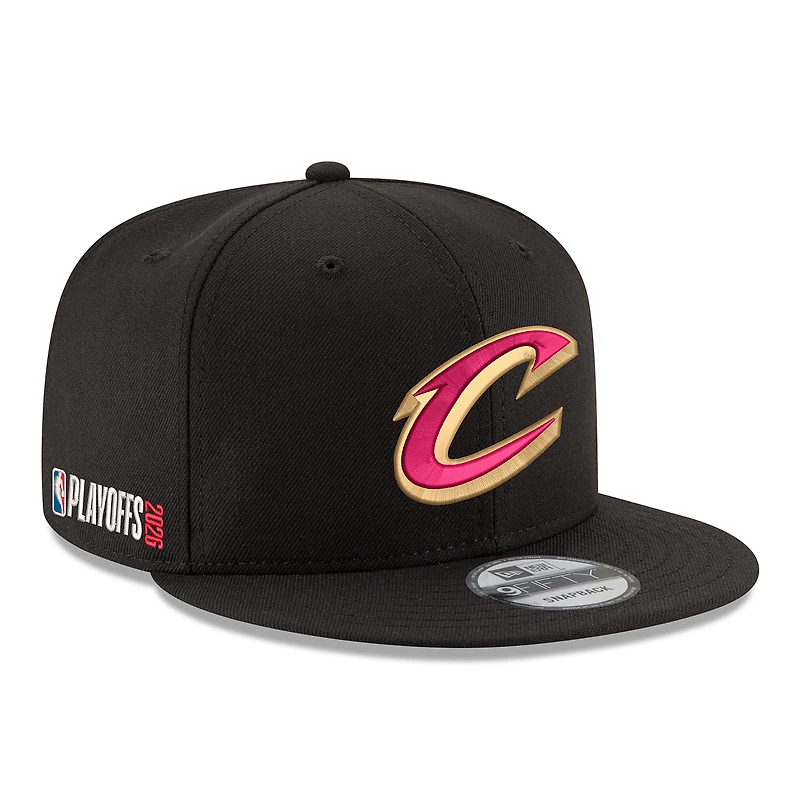 Men's New Era  Black Cleveland Cavaliers 2026 NBA Playoffs 9FIFTY Snapback Hat