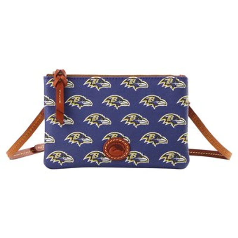 Dooney & Bourke Baltimore Ravens Top Zip Crossbody Bag