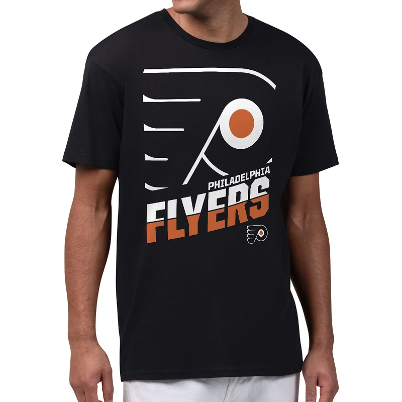 Men's Starter Black Philadelphia Flyers Logo Zoom T-Shirt