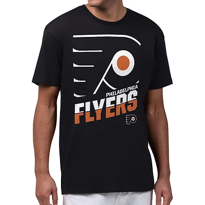 Men's Starter Black Philadelphia Flyers Logo Zoom T-Shirt