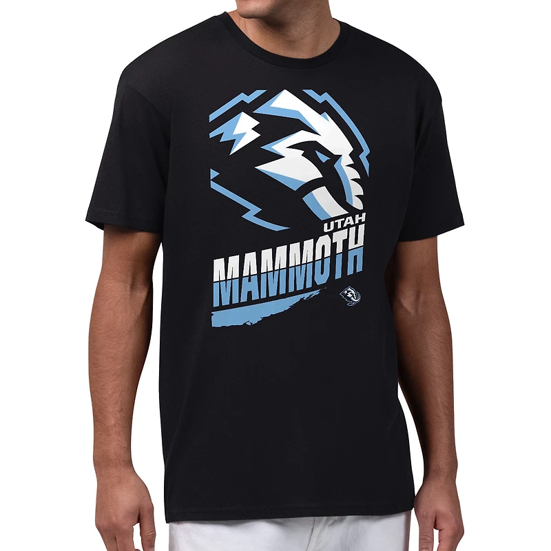 Men's Starter Black Utah Mammoth Logo Zoom T-Shirt