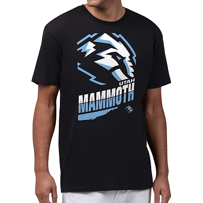 Men's Starter Black Utah Mammoth Logo Zoom T-Shirt
