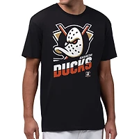 Men's Starter Black Anaheim Ducks Logo Zoom T-Shirt