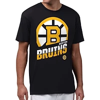 Men's Starter Black Boston Bruins Logo Zoom T-Shirt