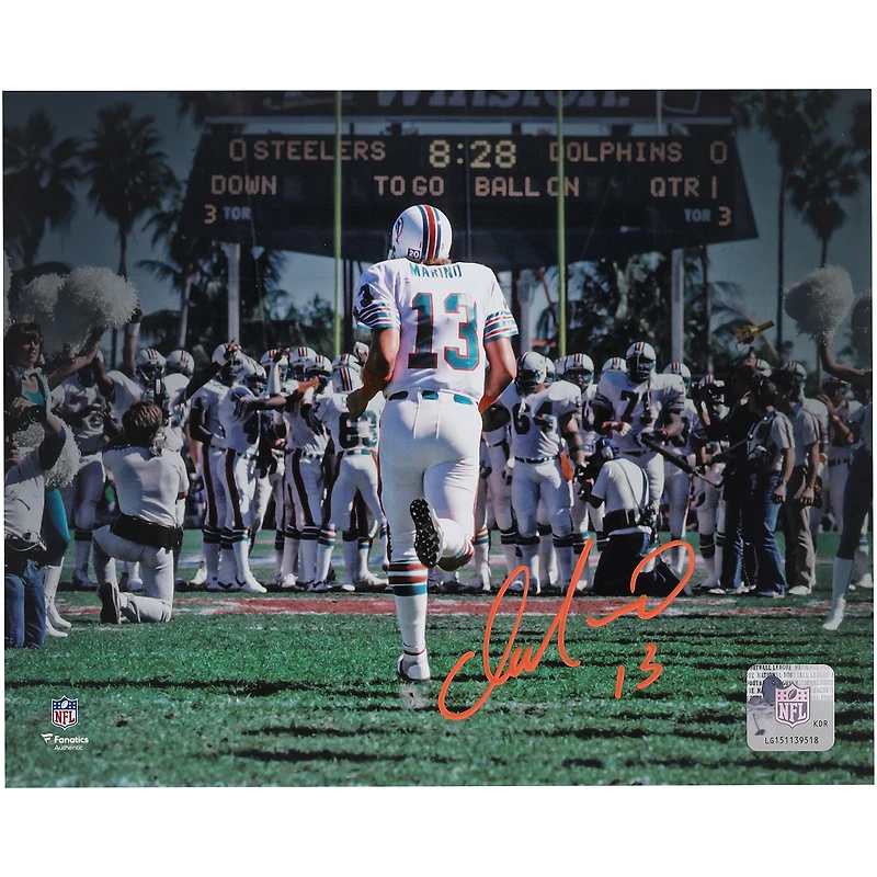 Dan Marino Miami Dolphins Autographed 8" x 10" Orange Bowl Spotlight Photograph