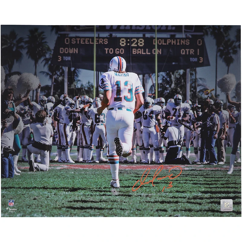 Dan Marino Miami Dolphins Autographed 16" x 20" Orange Bowl Spotlight Photograph