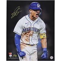 Julio Rodriguez Seattle Mariners Autographed 16" x 20" Unleashed Photograph - Limited Edition of 25