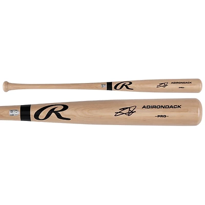 Jackson Chourio Milwaukee Brewers Autographed Blonde Rawlings Pro Bat