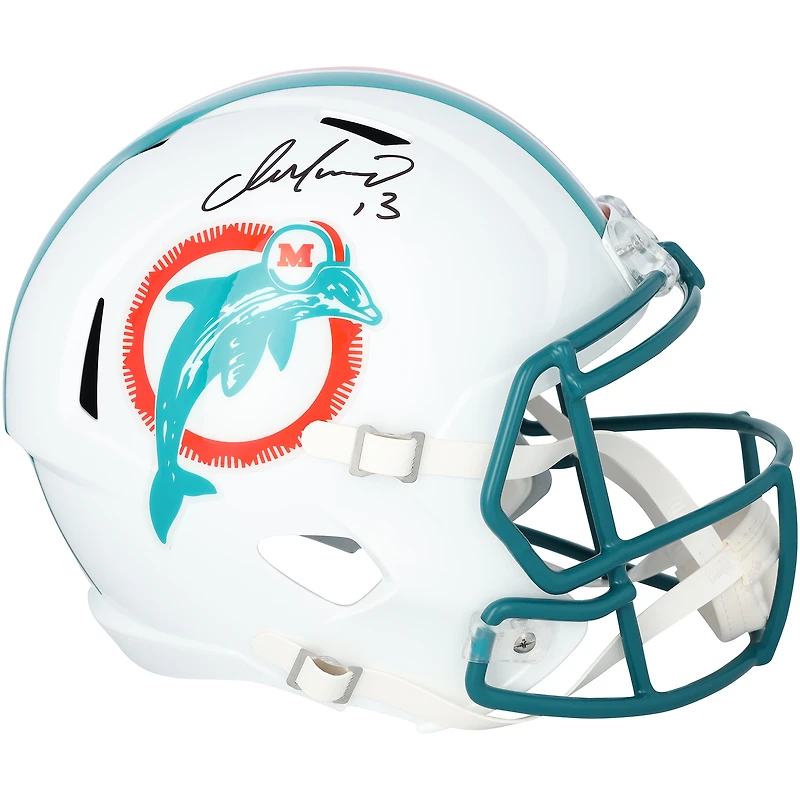 Dan Marino Miami Dolphins Autographed Riddell 1980-1996 Throwback Speed Replica Helmet