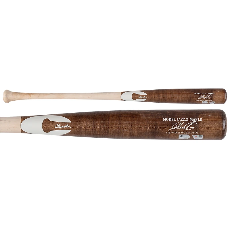 Jazz Chisholm Jr. New York Yankees Game-Used Brown Chandler Broken Bat vs. Minnesota Twins on September 17
