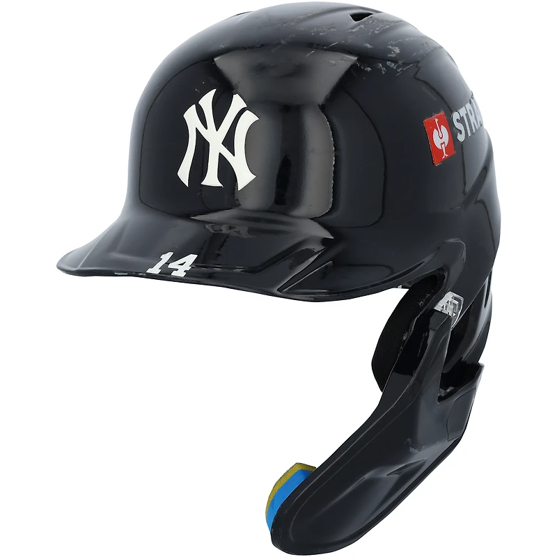 Amed Rosario New York Yankees Game-Used #14 Navy Batting Helmet Worn During Games Played on July 28, September 30, October 7 and 8, 2025