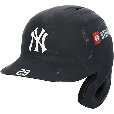 Austin Slater New York Yankees Game-Used #29 Navy Batting Helmet vs. Texas Rangers on August 4 and vs. Baltimore Orioles on September 19, 2025