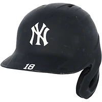 Oswald Peraza New York Yankees Game-Used #18 Navy Batting Helmet vs. Pittsburgh Pirates on April 5, 2025