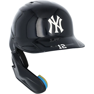 Trent Grisham New York Yankees Game-Used #12 Navy Batting Helmet vs. Milwaukee Brewers on March 27, 2025
