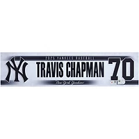 Travis Chapman New York Yankees Player-Issued #75 Nameplate from the 2025 MLB Postseason