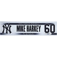 Mike Harkey New York Yankees Player-Issued #60 Nameplate from the 2025 MLB Postseason